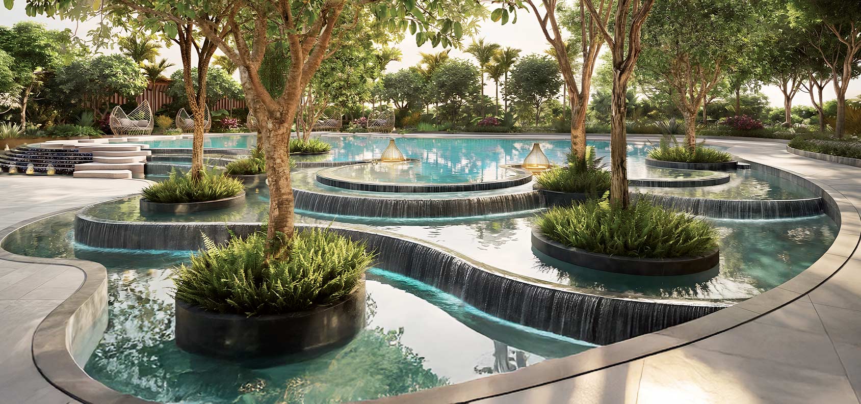 Landscaped Water Courtyard